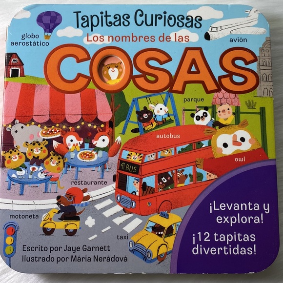Baby/Toddler/Children Board Book in Spanish " Los Nombres de las Cosas" Tapitas - Picture 4 of 16